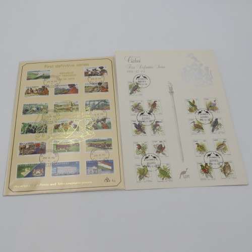 Ciskei, Transkei and Bophuthatswana first definitive series of stamps - used on cards