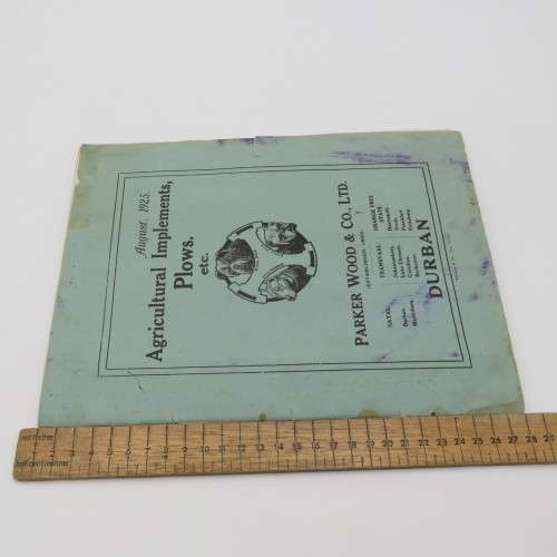 August 1925 Agricultural Implements brochure - Parker Wood and Co