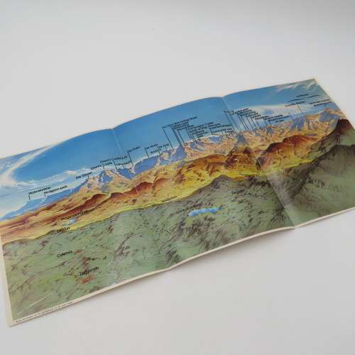 Radio and TV dagboek 1980 - Drakensberg area map - 57 x 25 cm