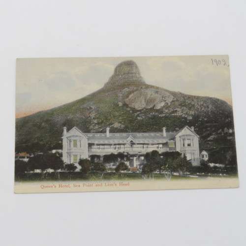 1903 Cape of Good Hope Postcard of the Queens Hotel, Sea point posted from Cape Town to Surrey