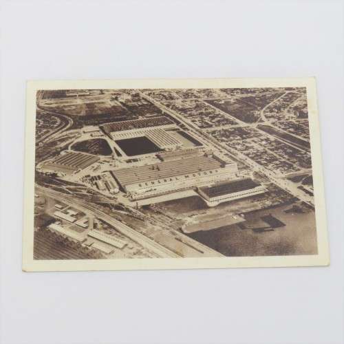 Vintage Postcard with picture of the General Motors Plant near Port Elizabeth