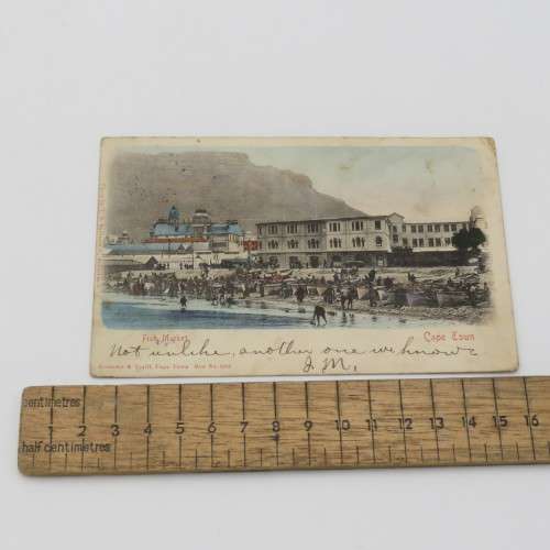 Postcard posted early 1900`s at the Alfred Dock Cape Town Post Office to Aberdeen