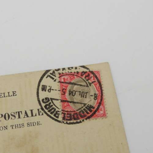 Postcard posted 1904 from Middelburg, Transvaal to Cape Town - Picture of the Pelican Club