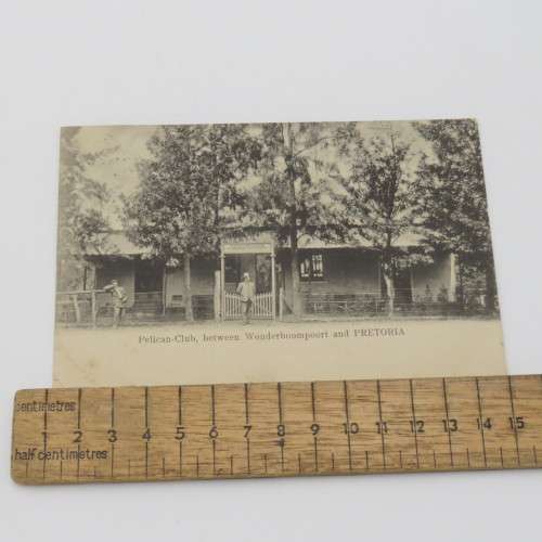 Postcard posted 1904 from Middelburg, Transvaal to Cape Town - Picture of the Pelican Club