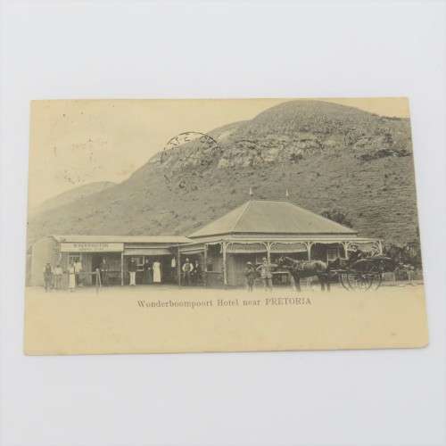1904 Postcard posted from Middelburg, Transvaal to Cape Town - Picture of the Wonderboompoort Hotel