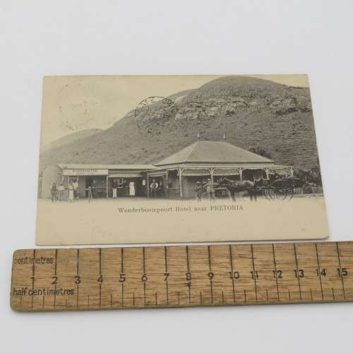 1904 Postcard posted from Middelburg, Transvaal to Cape Town - Picture of the Wonderboompoort Hotel