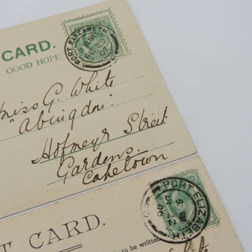 Lot of 2 Antique postcards of Port Elizabeth Jetty 1906/7