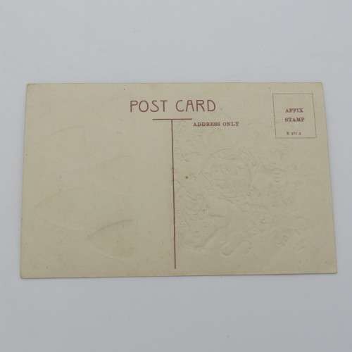 Embossed antique postcard with the Royal Arms of Great Britain and Ireland