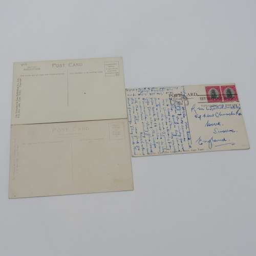 Lot of 6 vintage and antique postcards with pictures of Adderley Street Cape Town
