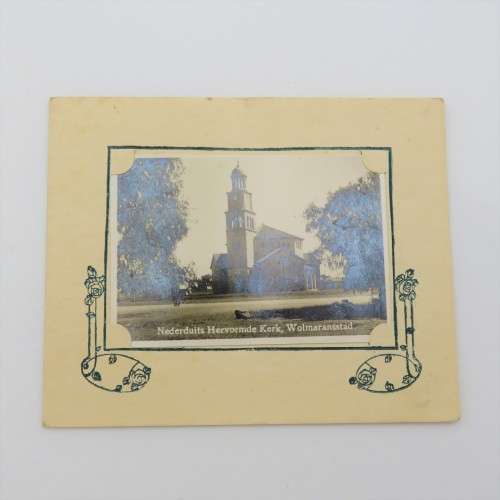Vintage Reformed church Wolmaransstad Christmas card