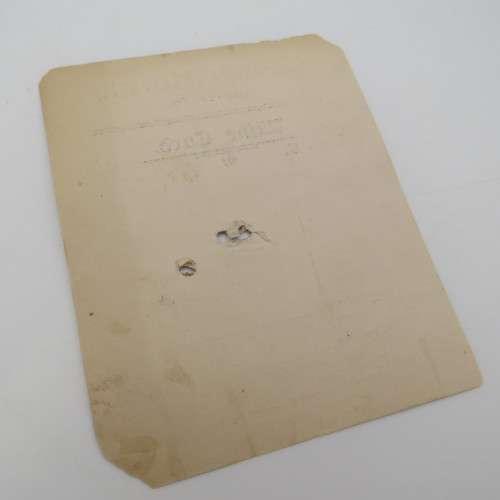 Tokens 1903 Crown Hotel wine card I.O.U for 2 shillings 9 pence