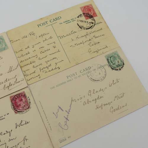 4 Antique postcards with scenes of Port Elizabeth - Early 1900`s