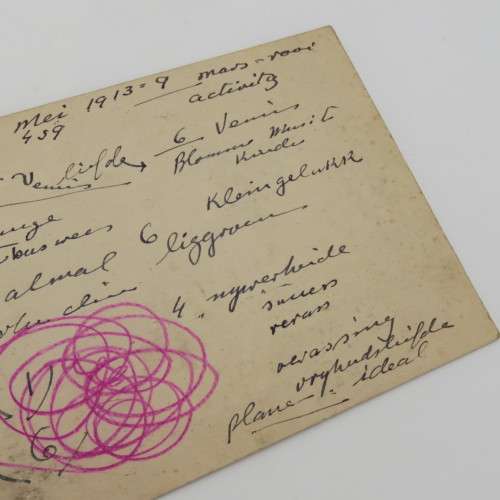1952 - Singed card - Siegfried Schutze 96000 Miles by bike and motorbike through Europe