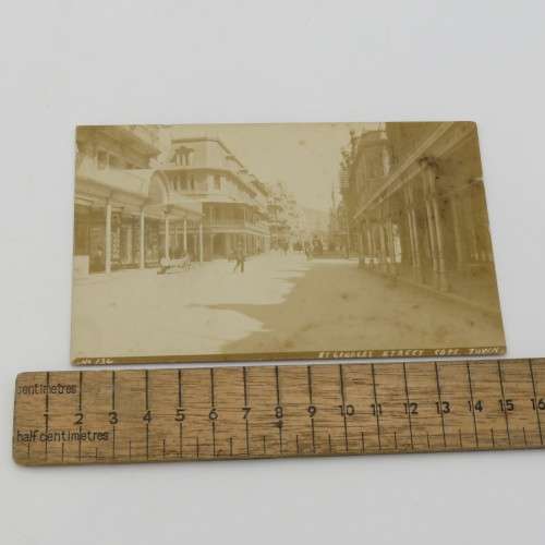 Antique early 1900`s postcard showing St George`s Street Cape Town more than 100 years ago