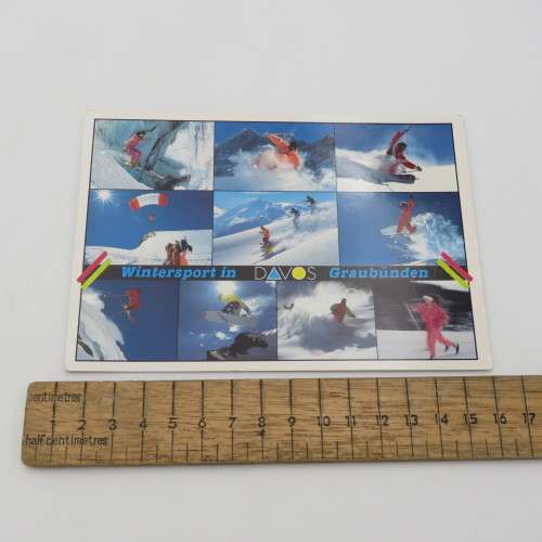 Postcard sent from Switzerland to South Africa - Taxed for insufficient postage
