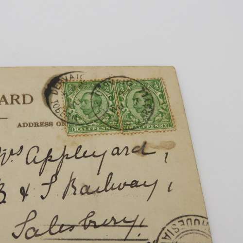 1905 Postcard sent from Dervaig, Scotland to Salisbury, Rhodesia depicting the Clachan river