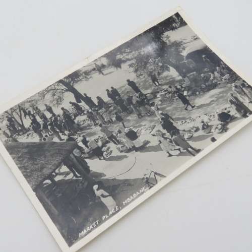 Mint postcard of the Market place in Mbabane, Swaziland - Early 1900`s
