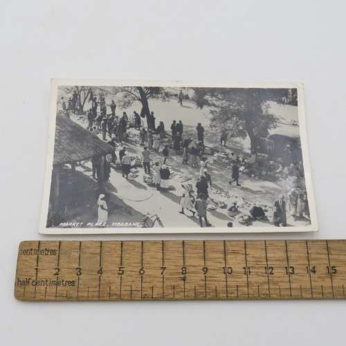 Mint postcard of the Market place in Mbabane, Swaziland - Early 1900`s