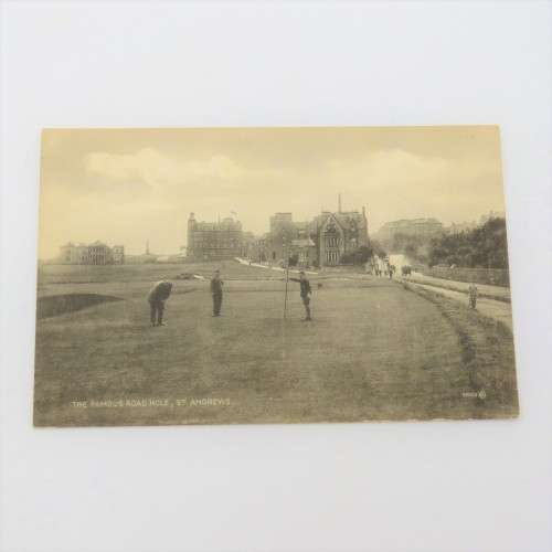 Antique postcard of the famous golf hole St Andrews