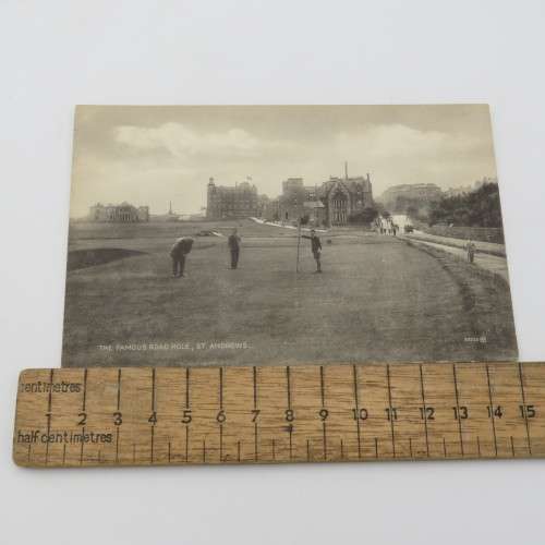 Antique postcard of the famous golf hole St Andrews