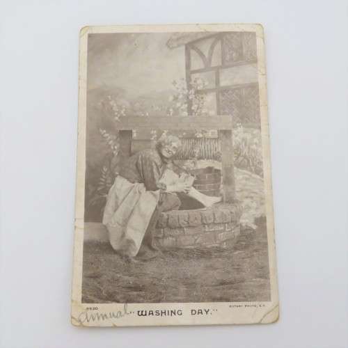 1906 Photo Postcard - Washing Day with NATAL stamp