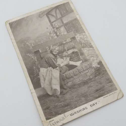 1906 Photo Postcard - Washing Day with NATAL stamp