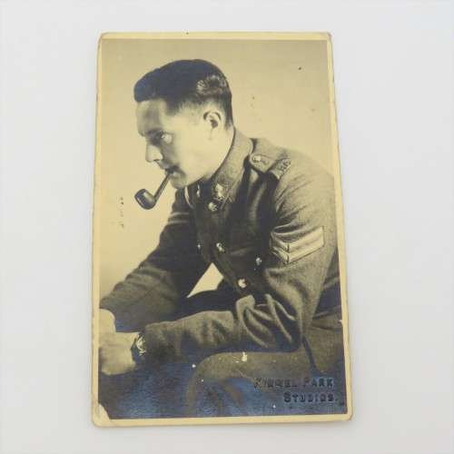 WW1 Kinmel Park Studio postcard Photo of Corporal in the Royal Artillery