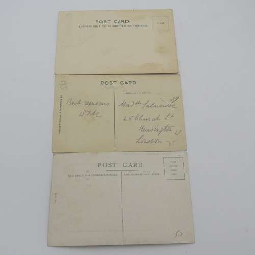 Lot of 6 antique postcards with Durban beach scenes