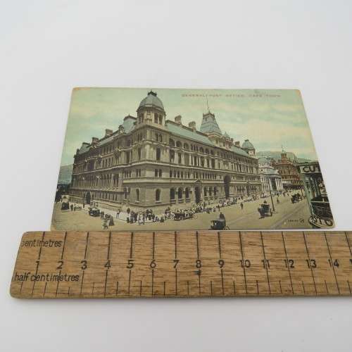 3 Different postcards of the General Post Office Cape Town - All antique