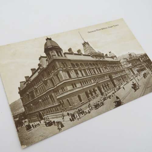 3 Different postcards of the General Post Office Cape Town - All antique