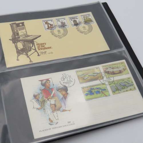 First day cover album with space for about 102 covers and including 57 Bophuthatswana covers