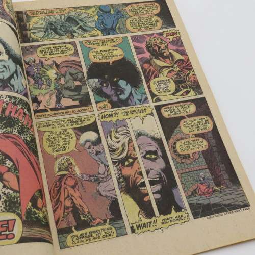 Marvel Comics Warlock no 9 - Price 9 Pence - Right hand side of front page cut off