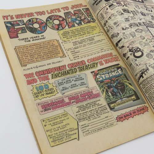 Marvel Comics Warlock no 9 - Price 9 Pence - Right hand side of front page cut off