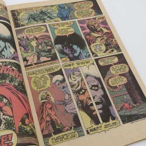 Marvel Comics Warlock no 9 - Price 9 Pence - Right hand side of front page cut off