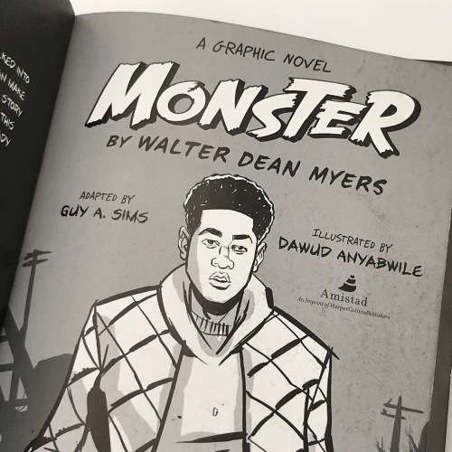 Monster graphic novel by Walter Dean Myers
