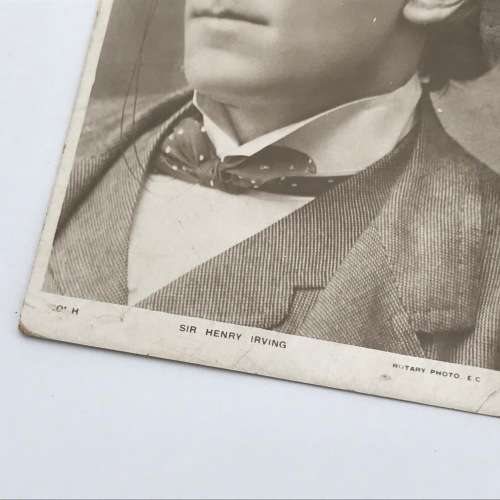 Antique Post card with actor Sir Henry Irving (1838-1905) The first actor to be awarded a Knighthood