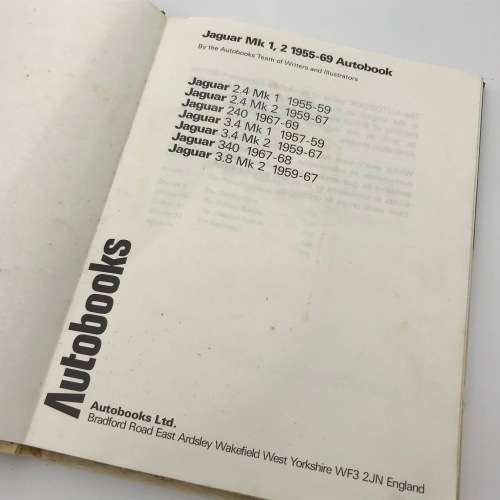 Jaguar MK 1, 2 Owners Workshop manual 1955-1969