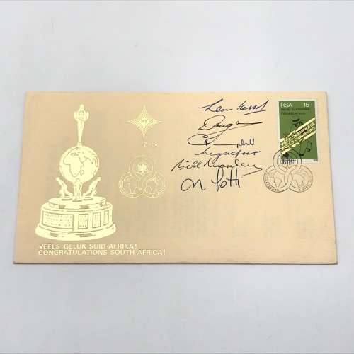 1976 South Africa bowls FDC signed by the South African team