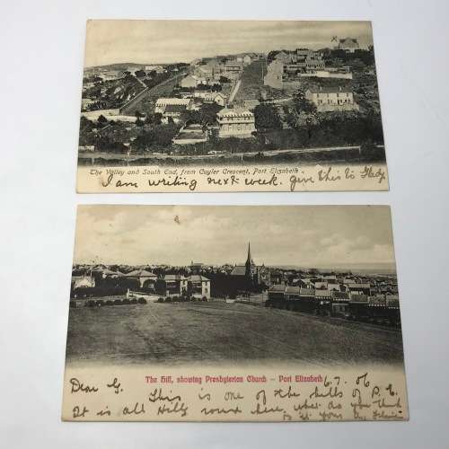 Lot of 6 antique postcards with old Port Elizabeth scenes