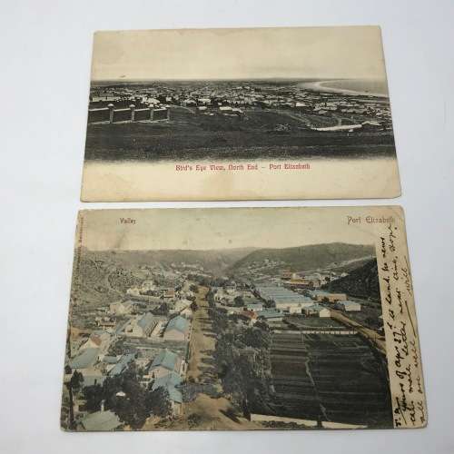 Lot of 6 antique postcards with old Port Elizabeth scenes