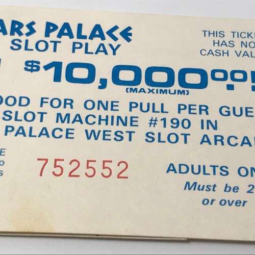 CEASARS PALACE 2 tickets for free slot play - vintage