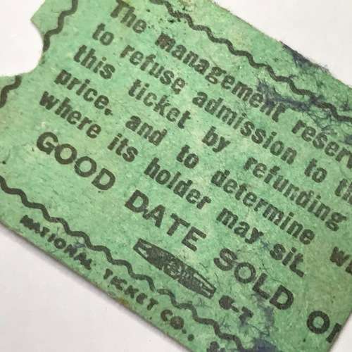 Smithsonian Institute Vintage $1 Living Planet admission ticket