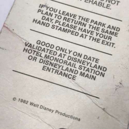 Vintage Adult Disneyland Passport 1982