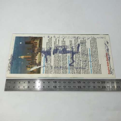 Vintage Empire State building pamphlet plus 2 x ticket stubs