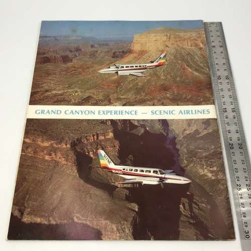 Vintage Scenic Airlines Grand Canyon pamphlets, booklets and certificate