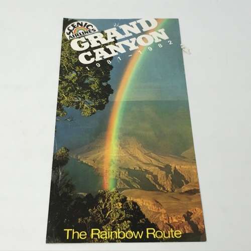 Vintage Scenic Airlines Grand Canyon pamphlets, booklets and certificate