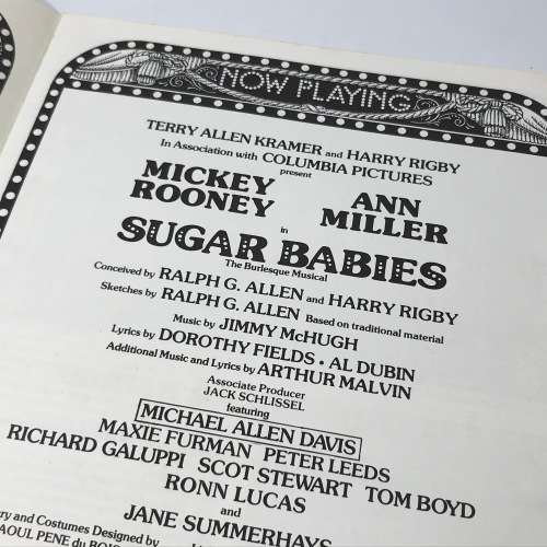 1979 Sugar Babies Musical program - The Burlescue Musical with  Ann Miller and Mickey Rooney