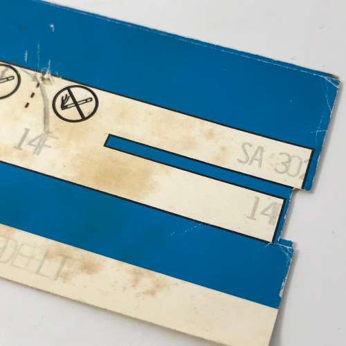 Two SAL boarding passes Johannesburg to New York SA3002 - vintage - seats in smoking secrtion