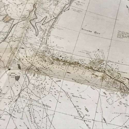 1958 Simonstown area map scale 1:18000 - 56 x 62cm