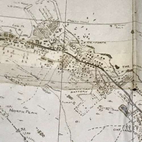 1958 Simonstown area map scale 1:18000 - 56 x 62cm
